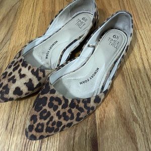 Cheetah Print Pointed Ballet Flats